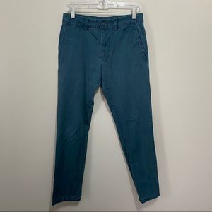 Old Navy Teal Blue Slim Chino Pant 30x32